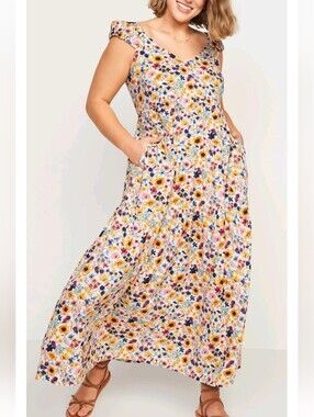 Old Navy Tiered All-Day Fit & Flare Maxi Dress
